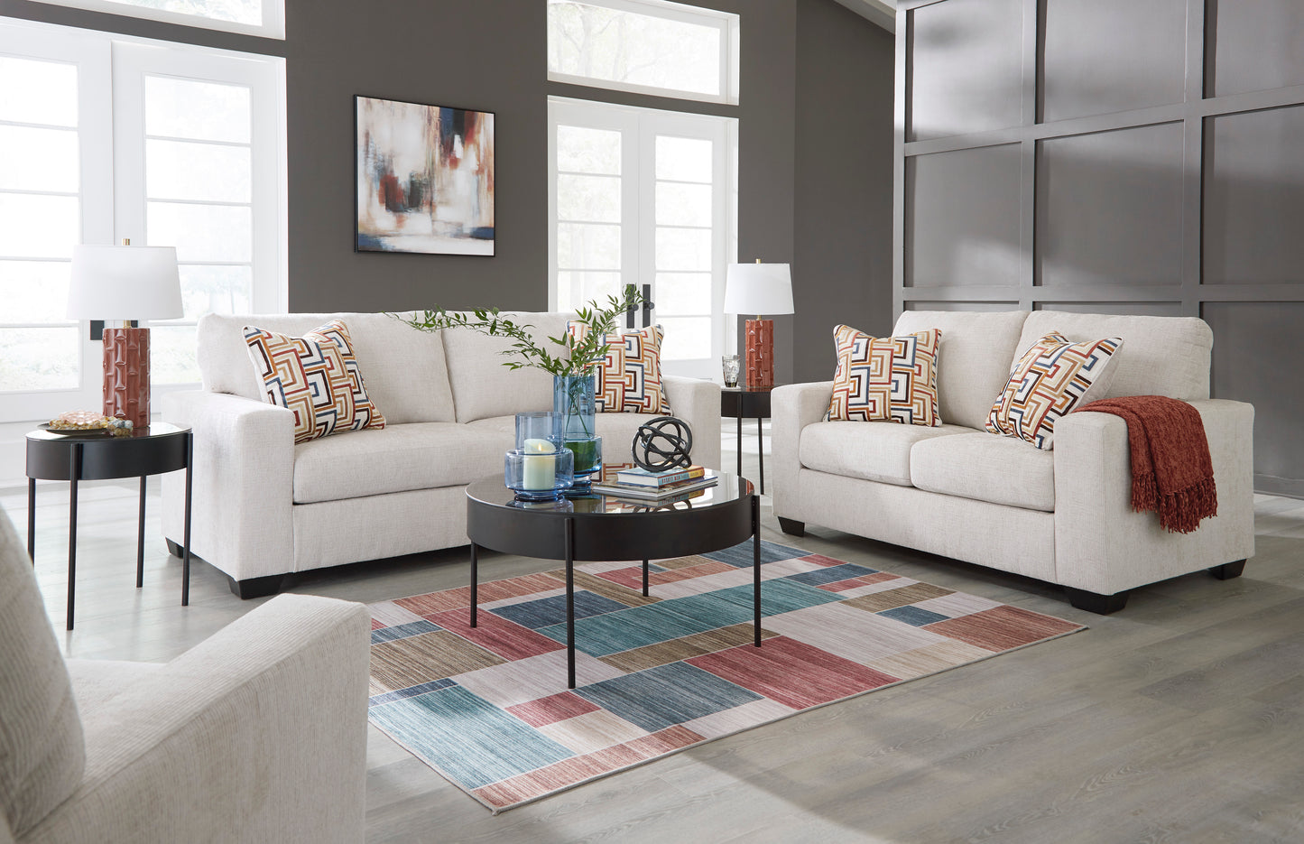 Aviemore Stone Sofa and Loveseat