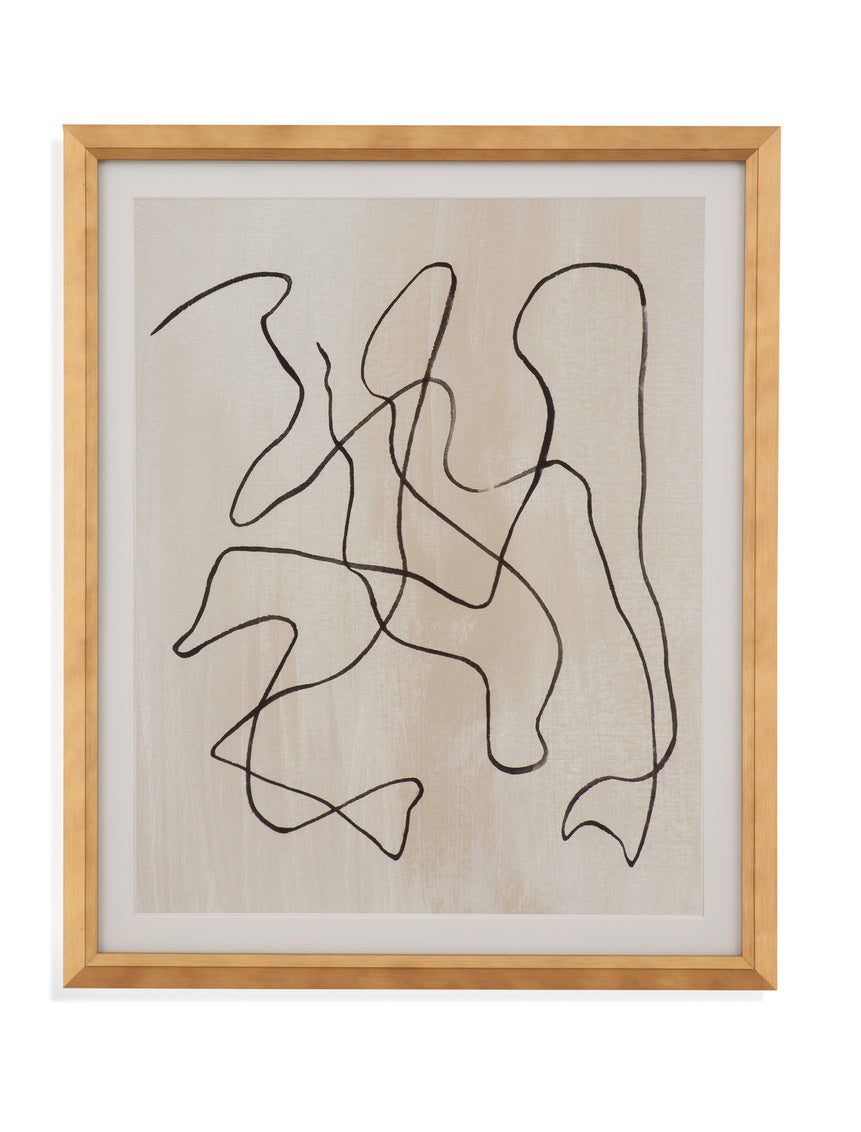 Bound III 20X24H Abstract Framed Under Glass