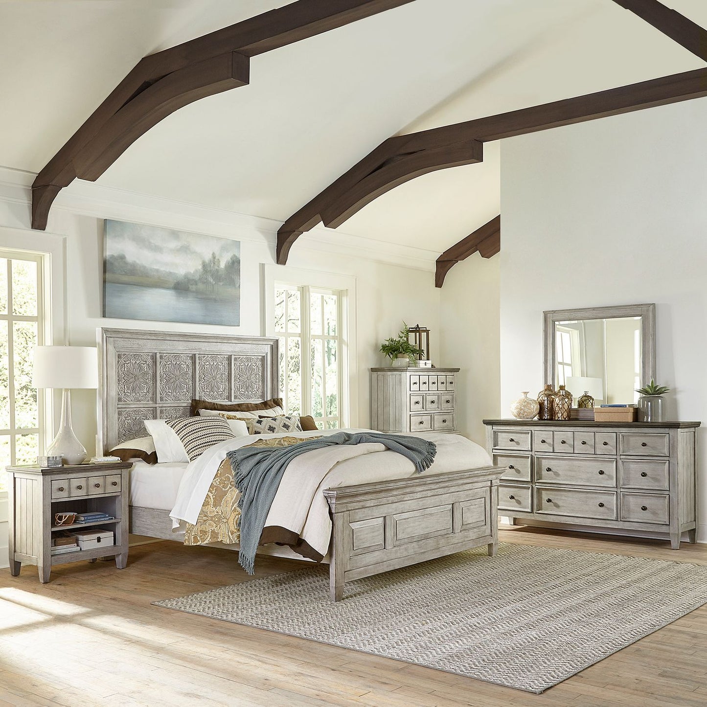 Heartland 2 Drawer Night Stand w/ Charging Station
