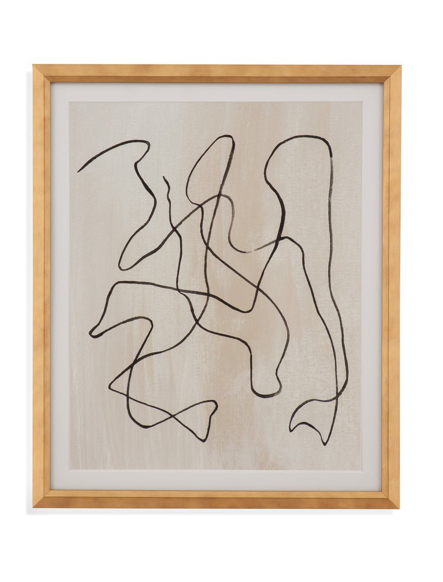 Bound III 20X24H Abstract Framed Under Glass - Rooms For Less Furniture Outlet