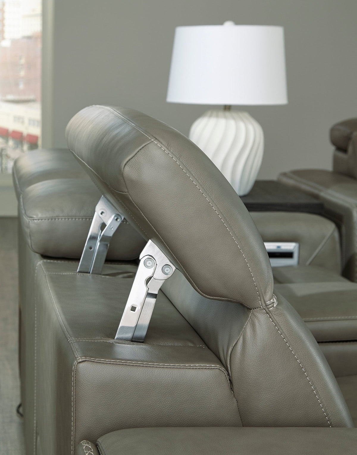 Correze 3 - Piece Dual Power Leather Reclining Modular Sofa - Rooms For Less Furniture Outlet