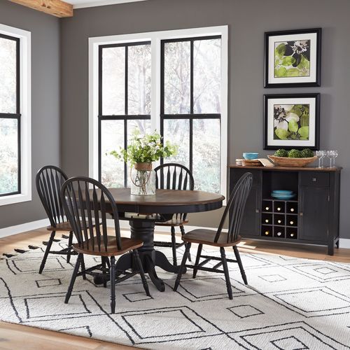 Carolina Crossing Pedestal Table Set
