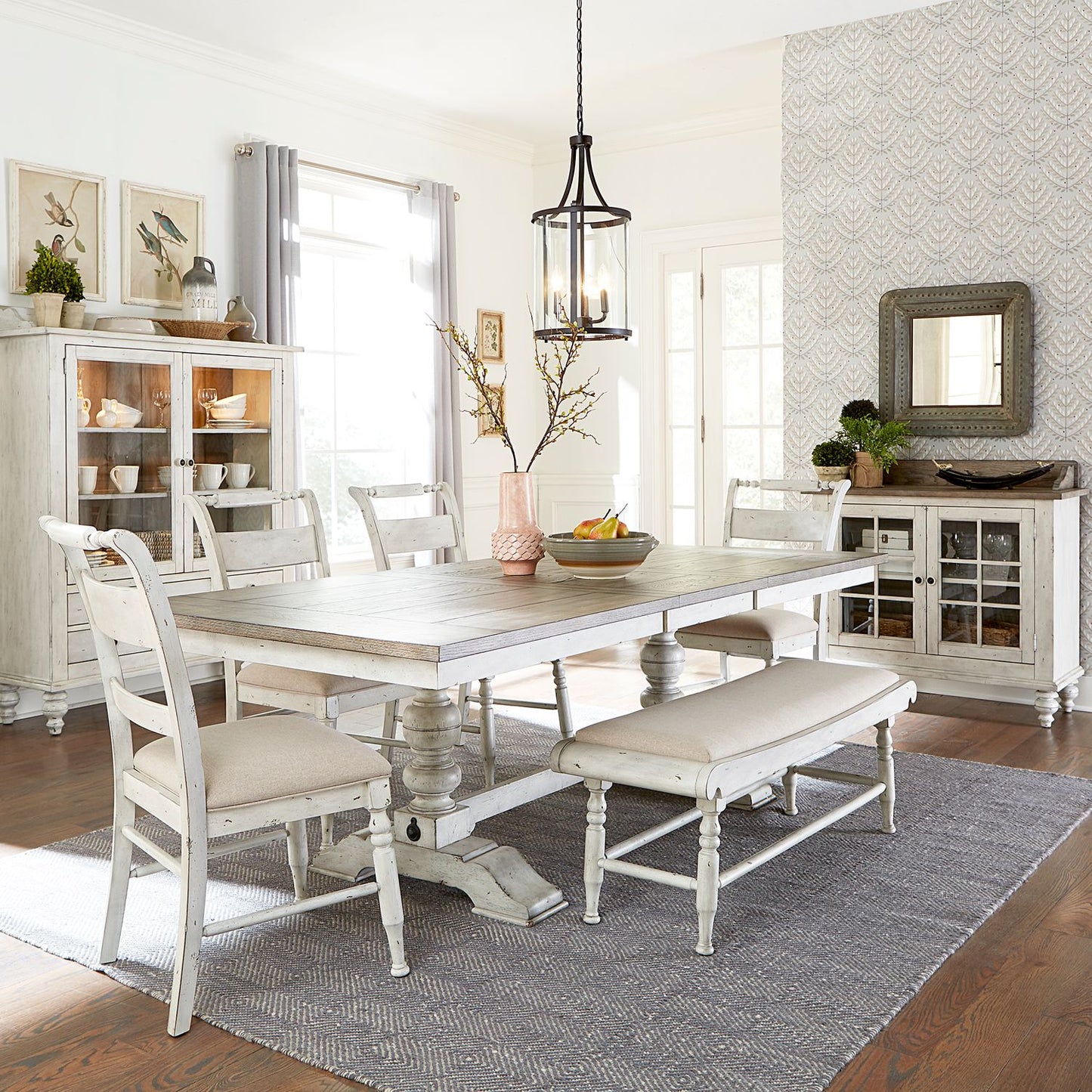 Whitney Trestle Table Set