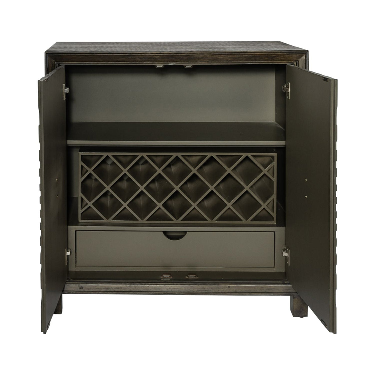 Chaucer 2 Door Wine Accent Cabinet - Rooms For Less Furniture Outlet