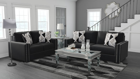 Gleston Black Sofa & Loveseat