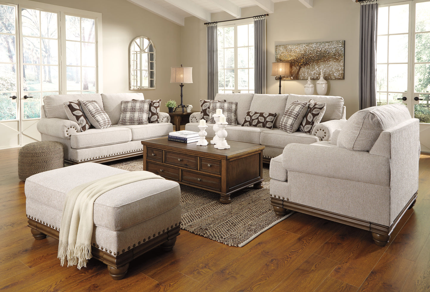 Harleson Sofa and Loveseat