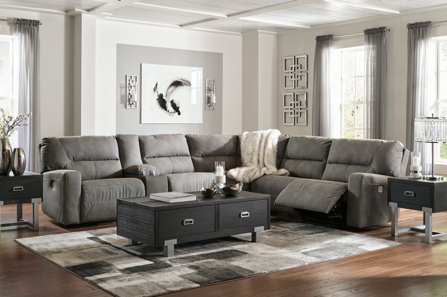 Next-Gen DuraPella 6-Piece Power Reclining Sectional