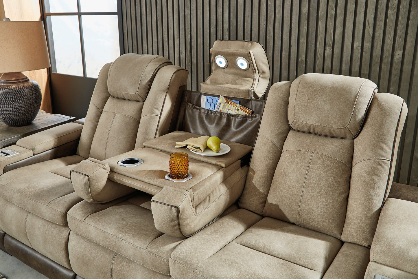 Next-Gen Sand DuraPella Triple Power Reclining Sofa