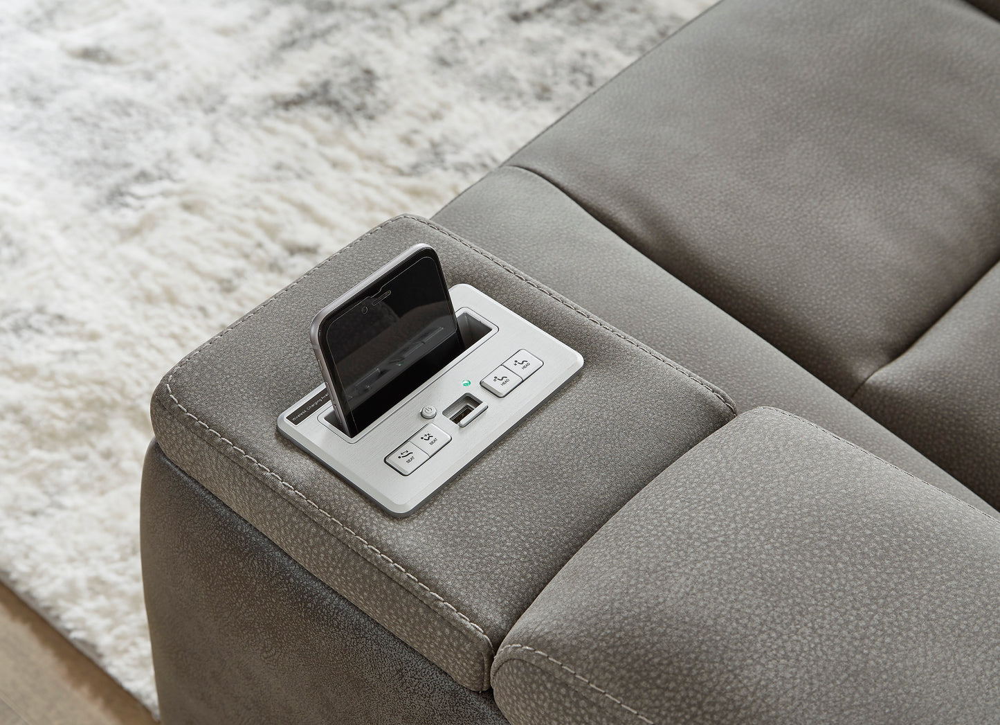 Next-Gen Slate DuraPella Triple Power Reclining Sofa