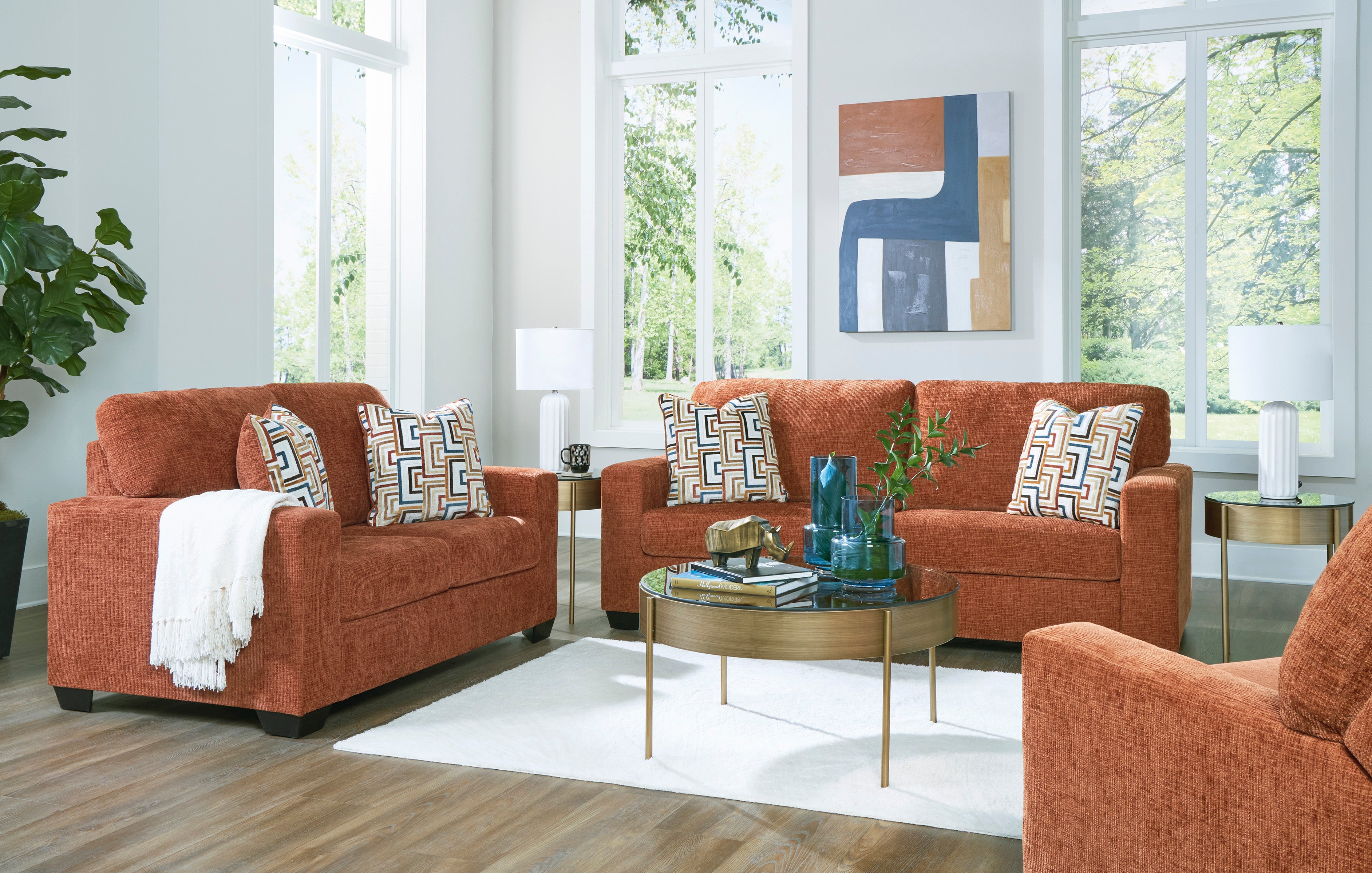 Aviemore Spice Sofa and Loveseat