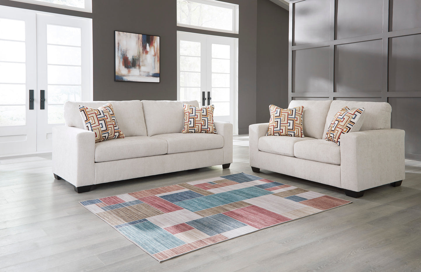 Aviemore Stone Sofa and Loveseat