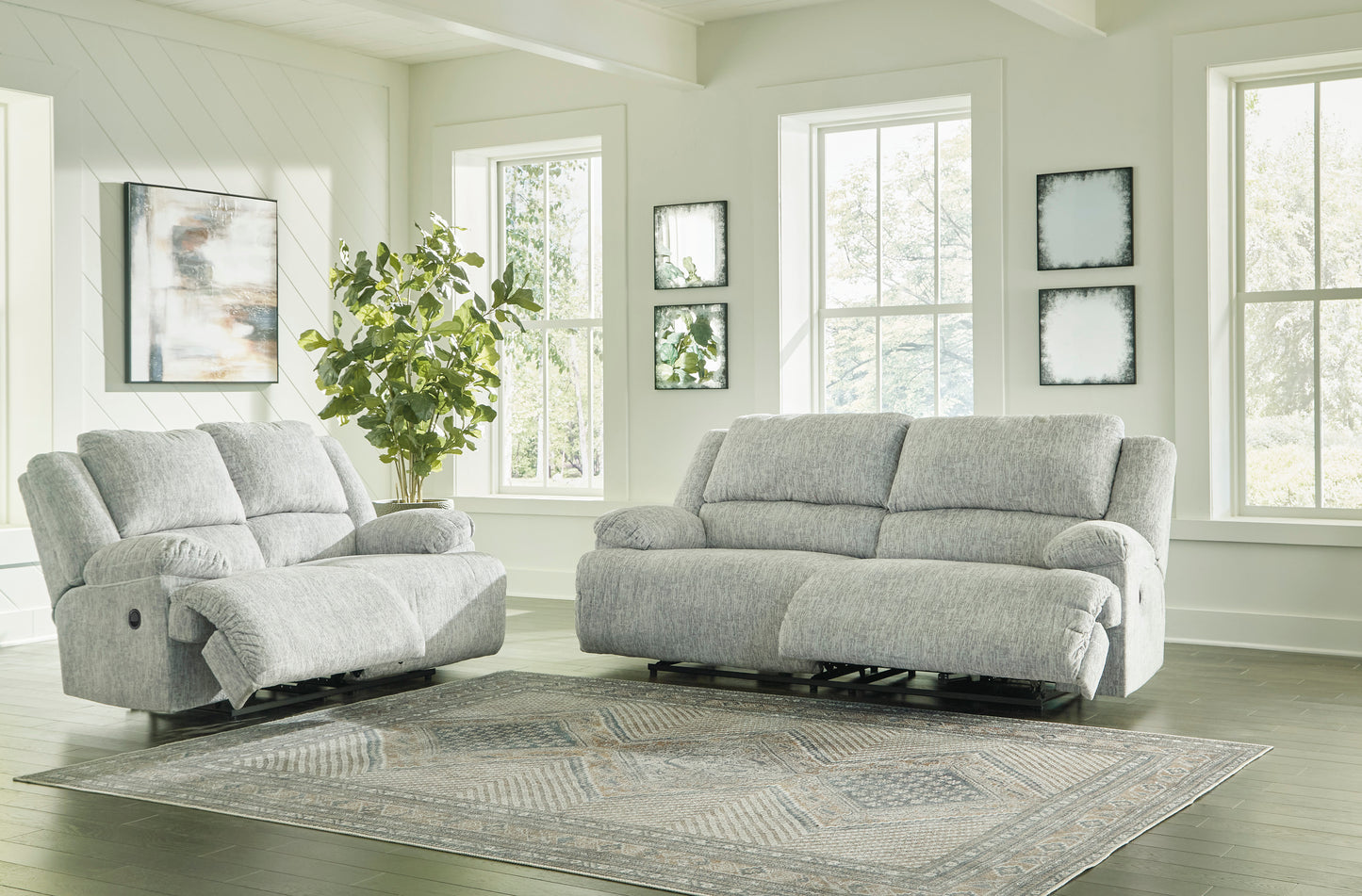 McClelland Power Reclining Sofa and Loveseat