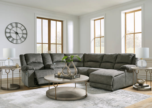 Benlocke 6pc Manual Reclining Sectional with Chaise