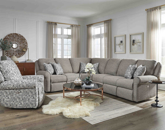 Southern Motion Key Note Power Reclining Sectional