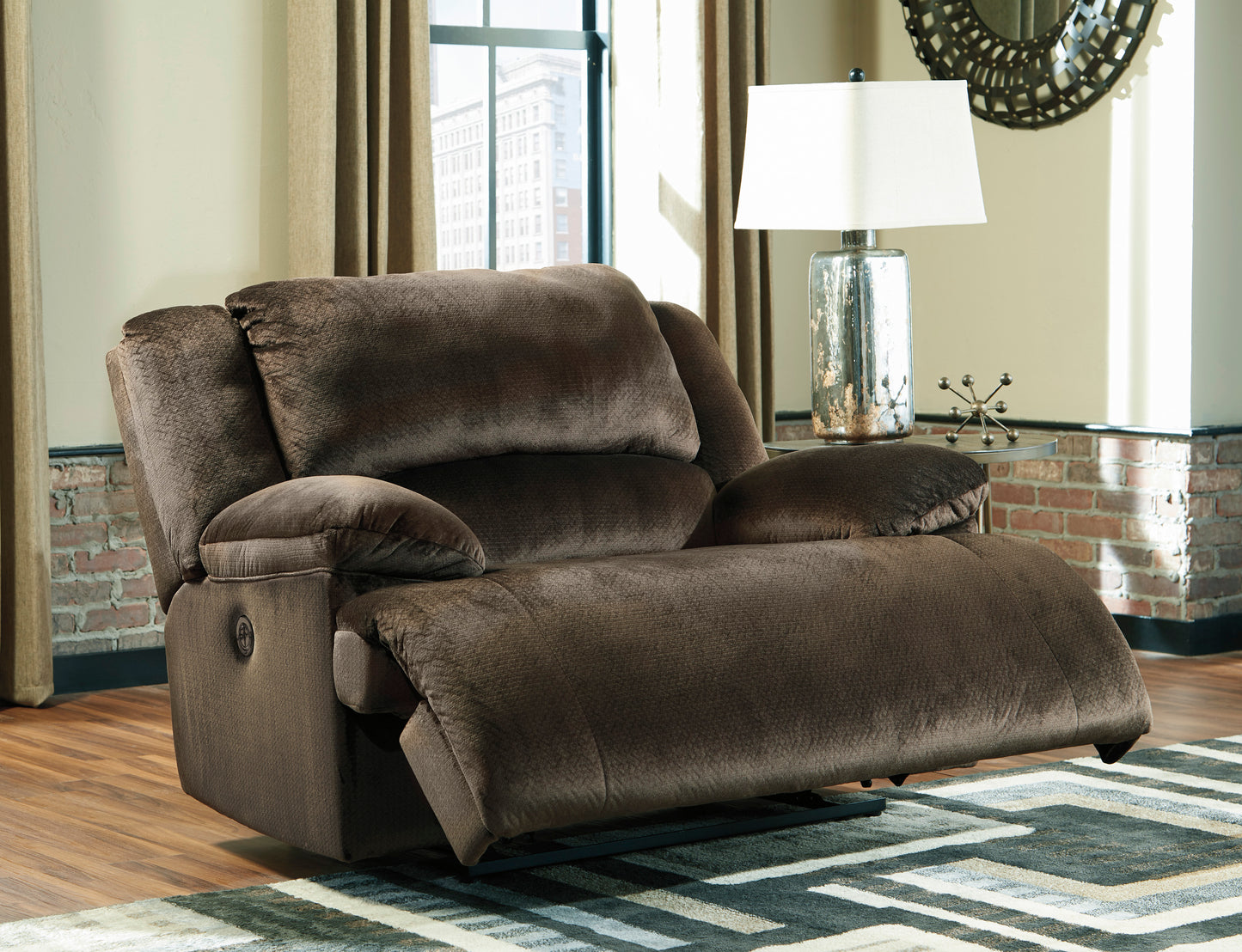 Clonmel Chocolate Oversized Recliner