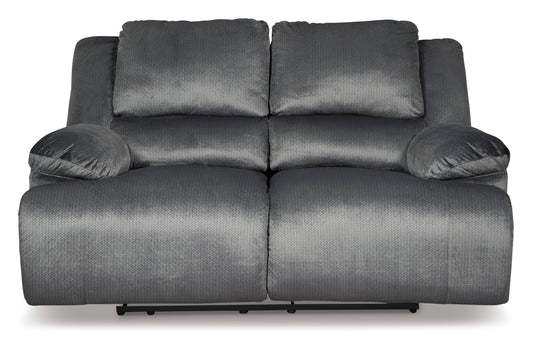 Clonmel Charcoal Reclining Loveseat