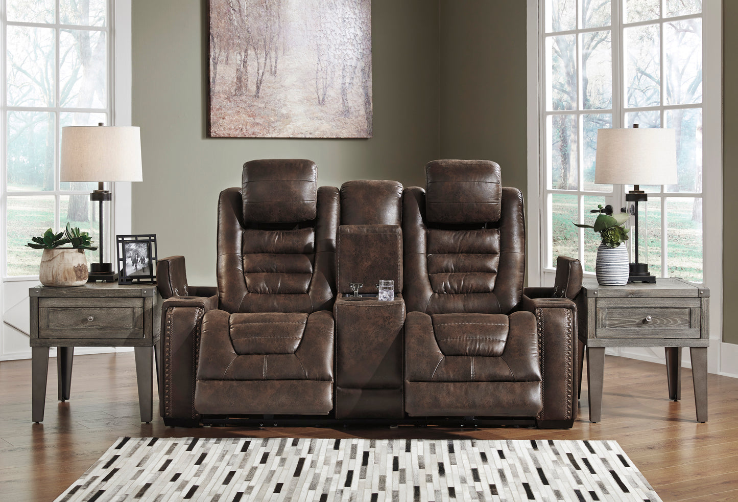 Game Zone Power Reclining Sofa & Loveseat