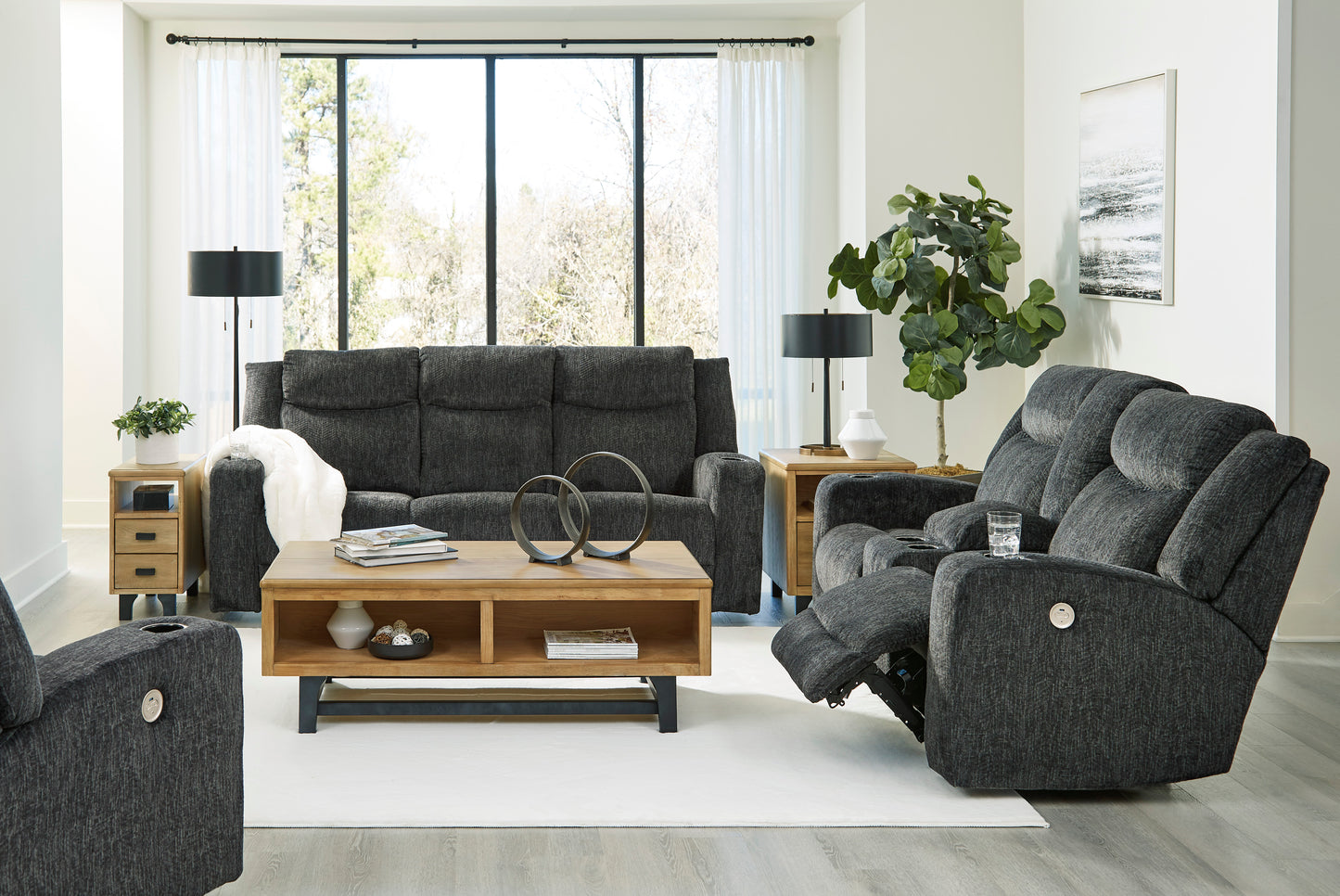 Martinglenn Manual Reclining Sofa & Loveseat