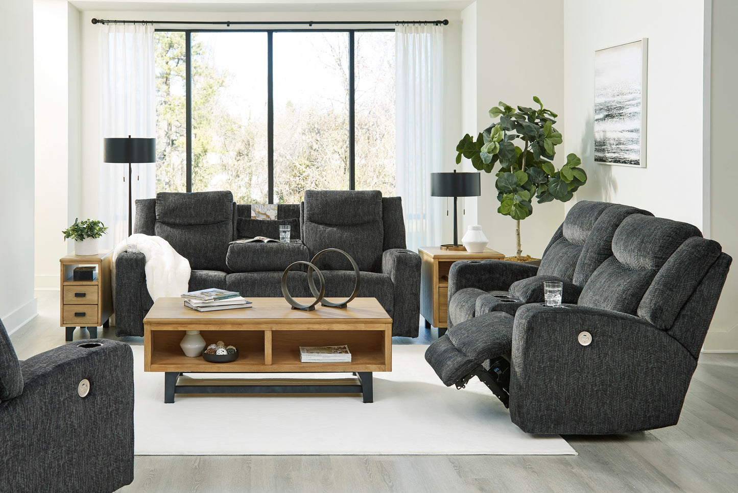 Martinglenn Power Reclining Sofa with Drop Down Table