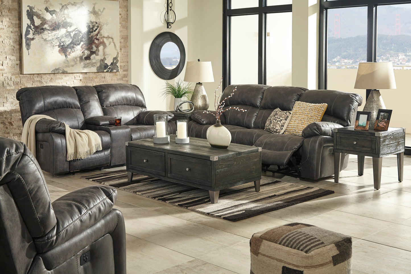 Dunwell Power Reclining Sofa & Loveseat