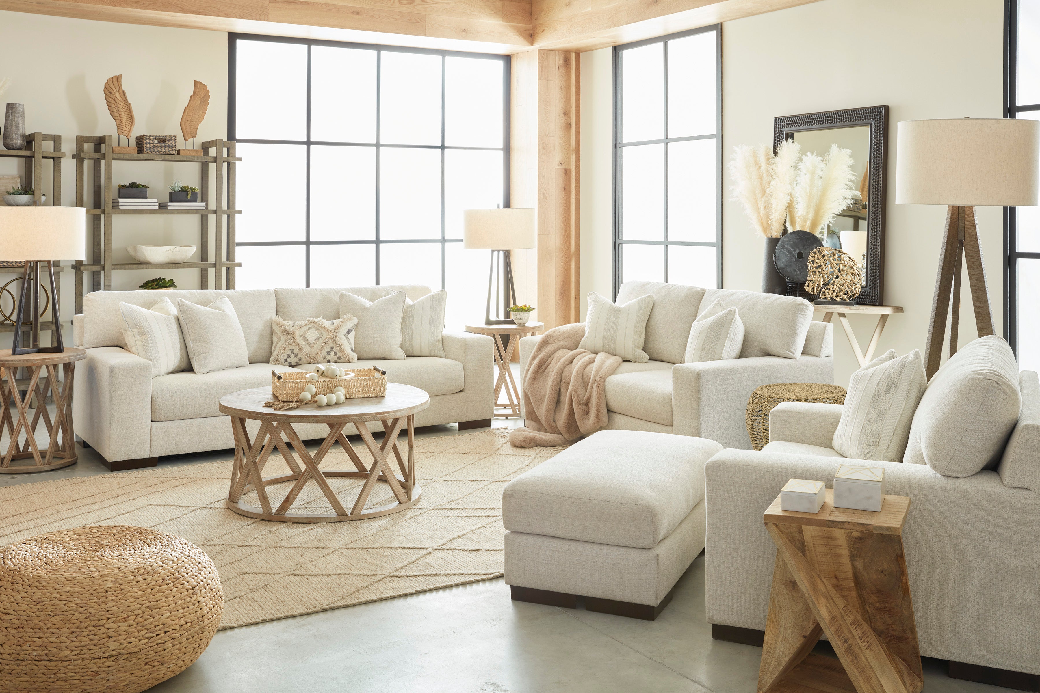 Maggie Birch Sofa and Loveseat