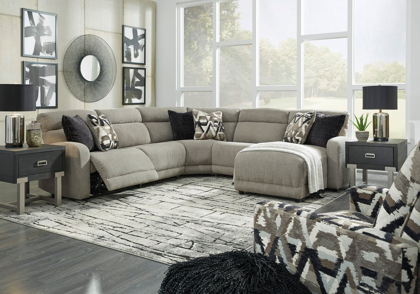 Colleyville 5pc Power Reclining Modular Sectional with Chaise