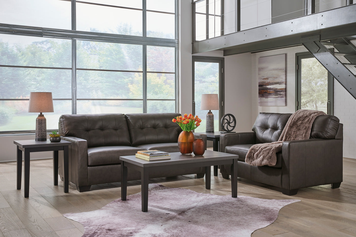 Belziani Sofa and Loveseat