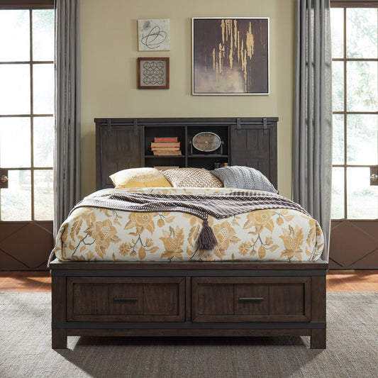 Thornwood Hills King Bookcase Platform Bed