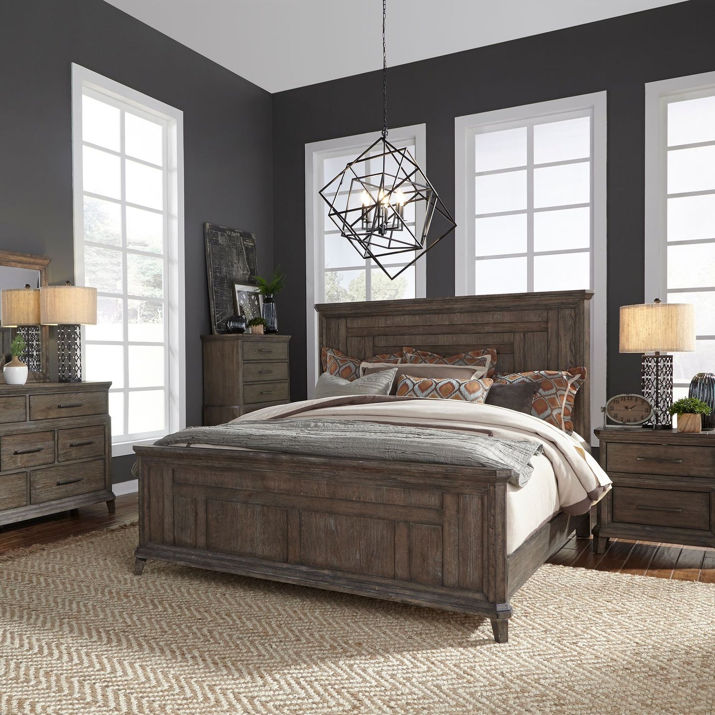 Artisan Prairie Queen Panel Bed