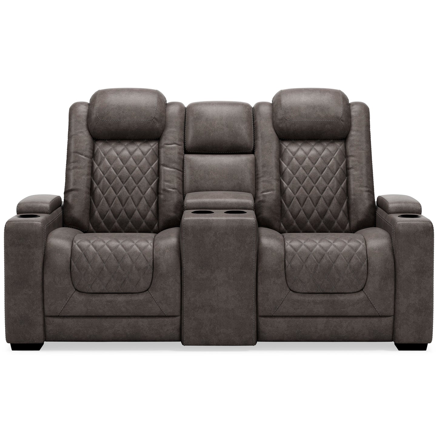 HyllMont Dual Power Reclining Loveseat