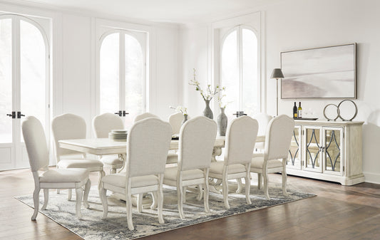 Arlendyne Dining Extension Table & 10 Chairs