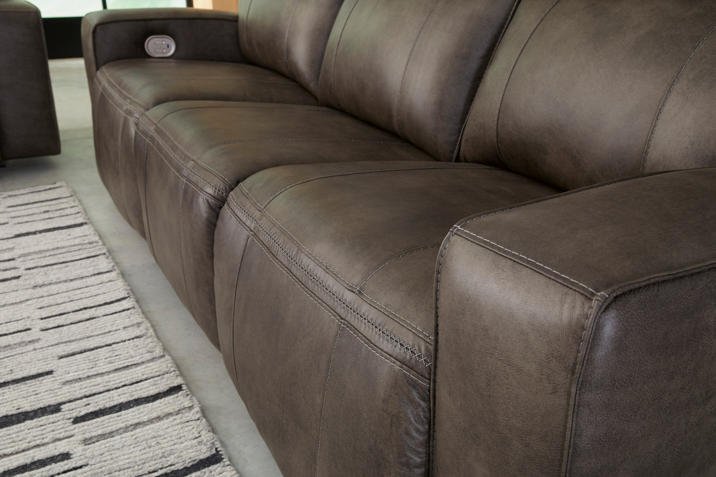 Game Plan Concrete Sofa and Loveseat