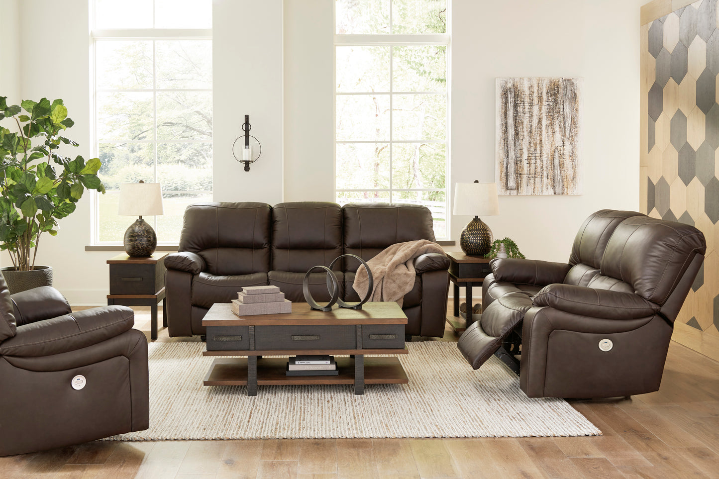 Leesworth Power Reclining Sofa & Loveseat