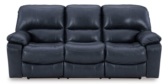 Leesworth Ocean Leather Power Reclining Sofa