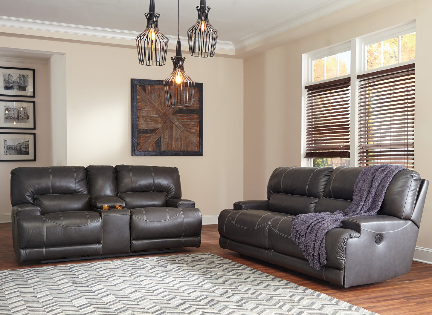 McCaskill Power Reclining Sofa & Loveseat