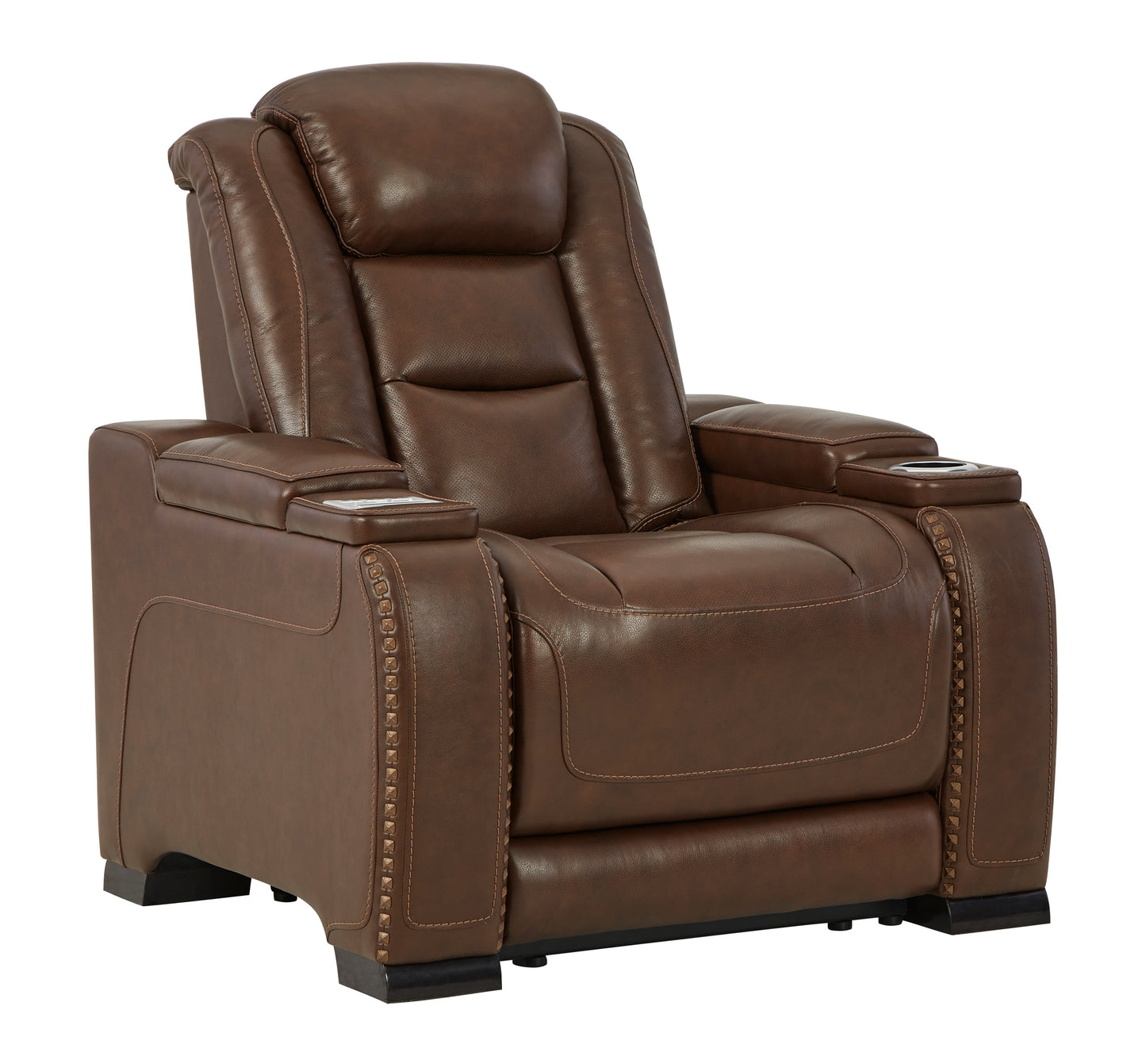 The Man-Den Mahogany Triple Power Recliner