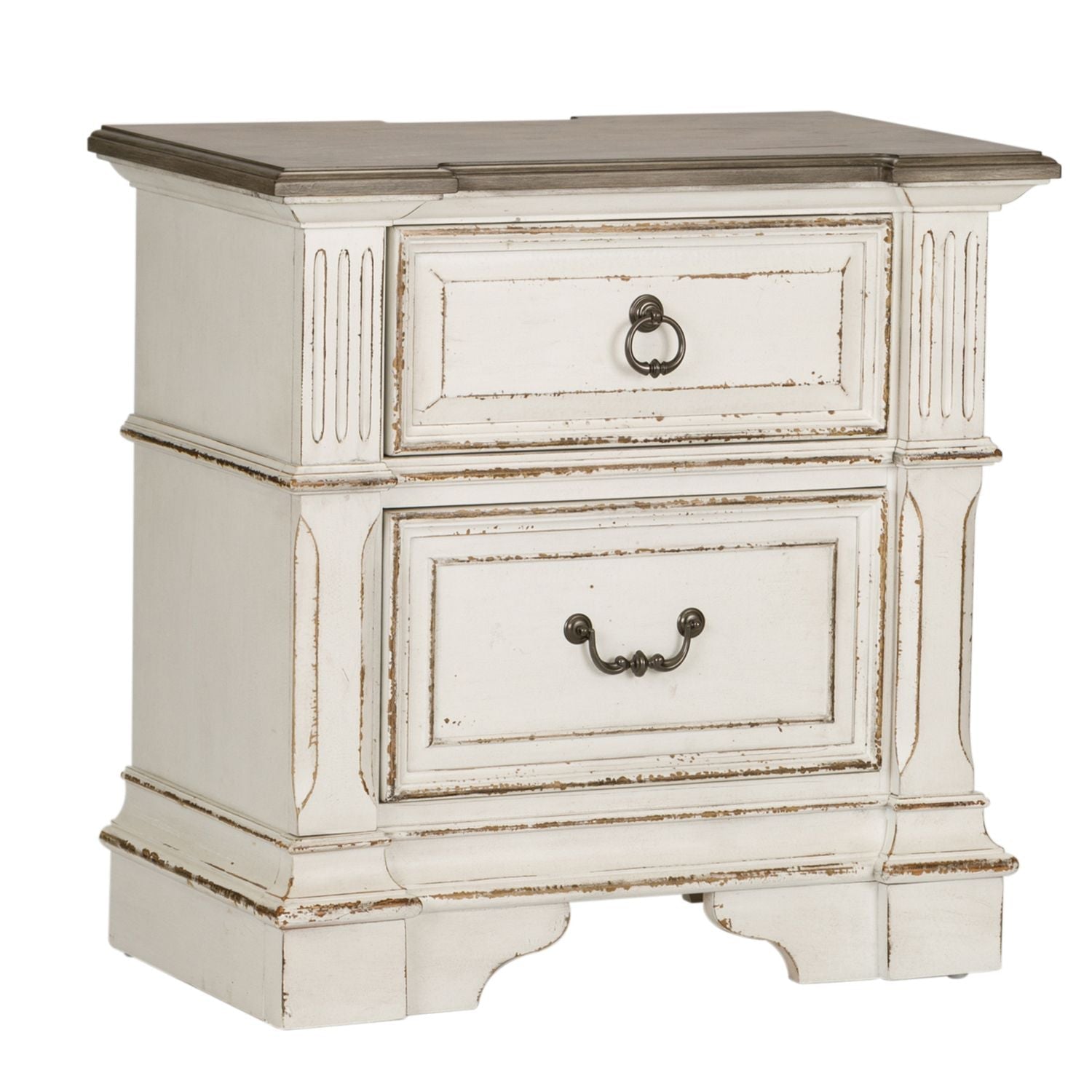 Abbey Park Queen Sleigh Bed, Dresser & Mirror, Night Stand - Rooms For Less Furniture Outlet