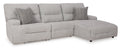 Acklen Place Oversized Performance Fabric Dual Power Recliner - Rooms For Less Furniture Outlet