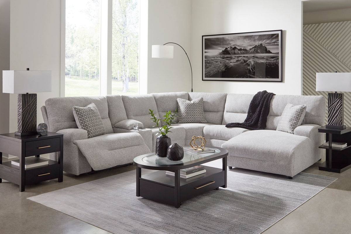 Acklen Place Oversized Performance Fabric Dual Power Recliner - Rooms For Less Furniture Outlet
