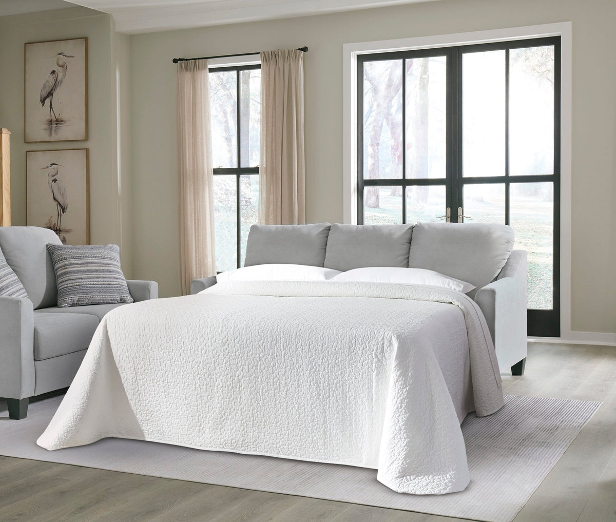 Adlai Shadow Queen Sofa Sleeper - Rooms For Less Furniture Outlet
