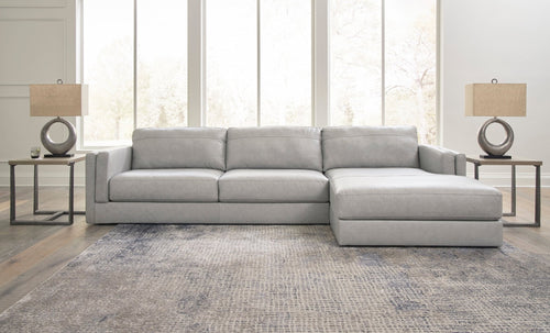 Amiata 2 - Piece Leather Sectional with Chaise - Rooms For Less Furniture Outlet