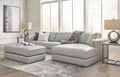 Amiata Oversized Leather Accent Ottoman - Rooms For Less Furniture Outlet