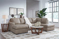 Amuleto 2 - Piece Leather Sectional with Chaise - Rooms For Less Furniture Outlet