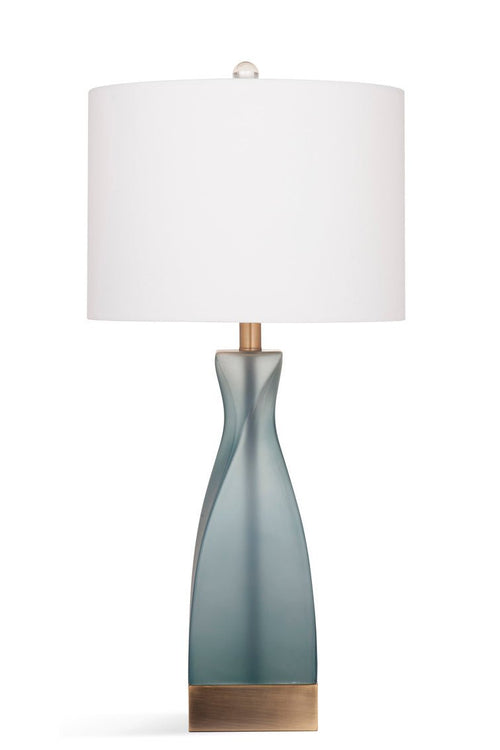 Anthea Frosted Blue Table Lamp - Rooms For Less Furniture Outlet