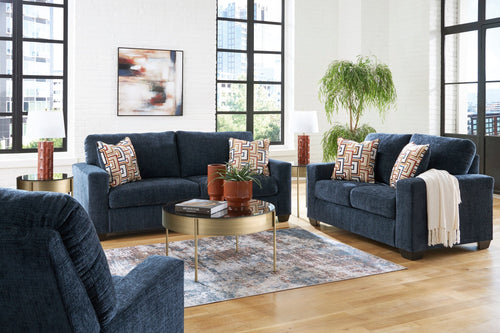 Aviemore Ink Sofa and Loveseat - Rooms For Less Furniture Outlet