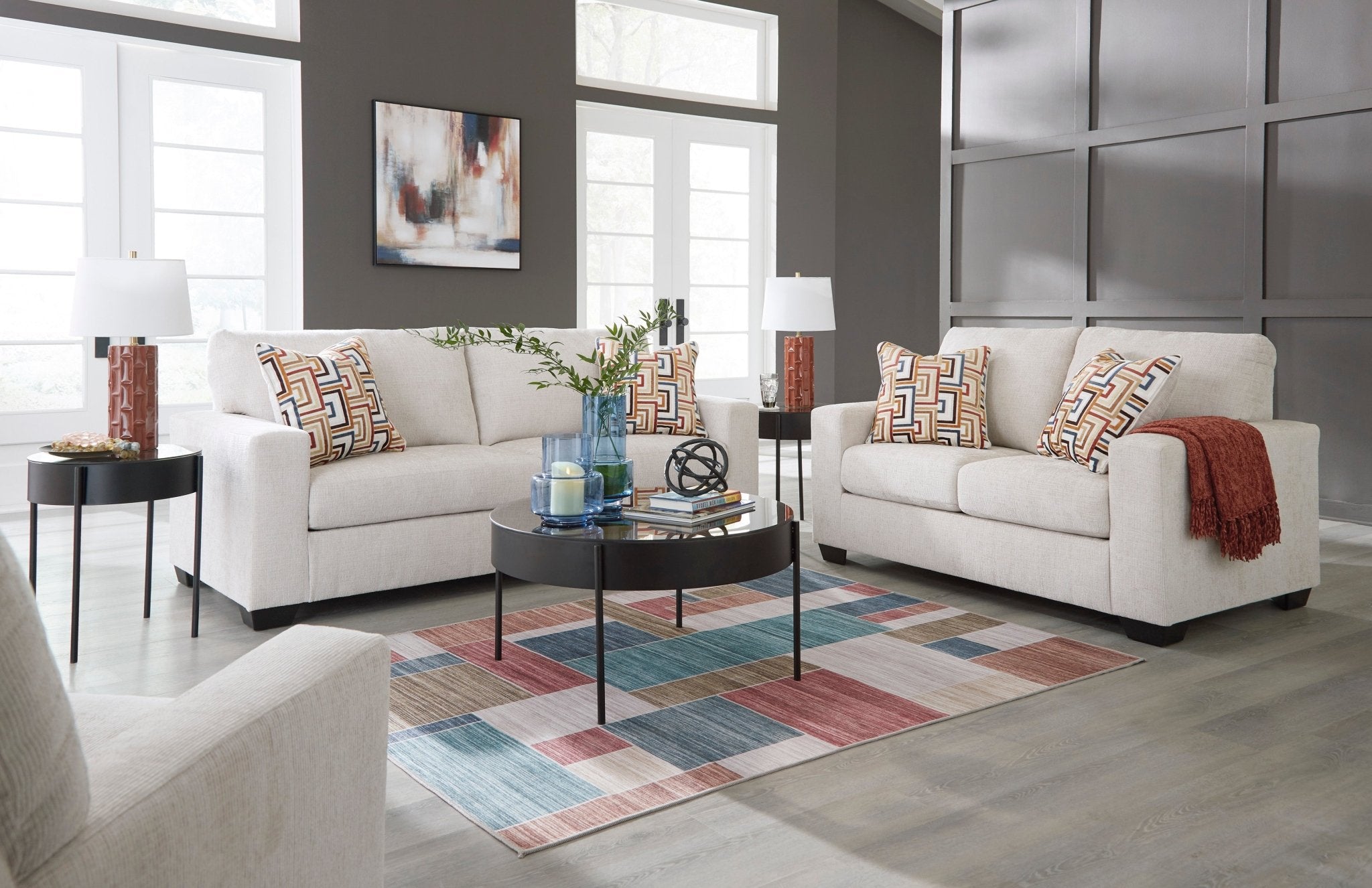 Aviemore Stone Queen Sofa Sleeper - Rooms For Less Furniture Outlet