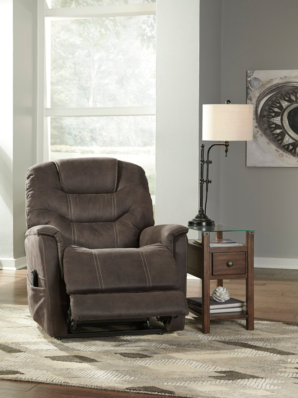 Ballister Triple Power Lift Recliner - Rooms For Less Furniture Outlet
