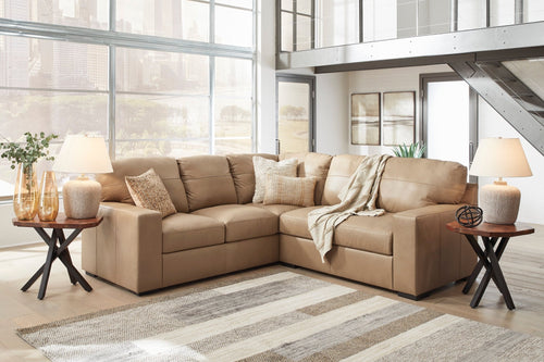 Bandon 2 - Piece Leather Sectional - Rooms For Less Furniture Outlet