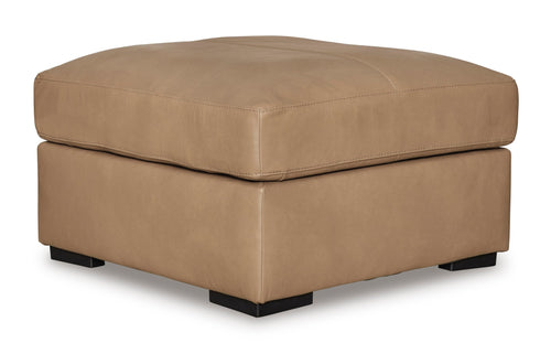 Bandon Oversized Accent Leather Ottoman - Rooms For Less Furniture Outlet