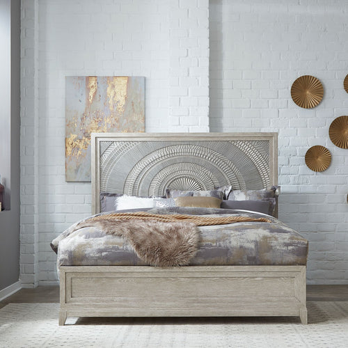 Belmar King Panel Bed, Dresser & Mirror, Night Stand - Rooms For Less Furniture Outlet